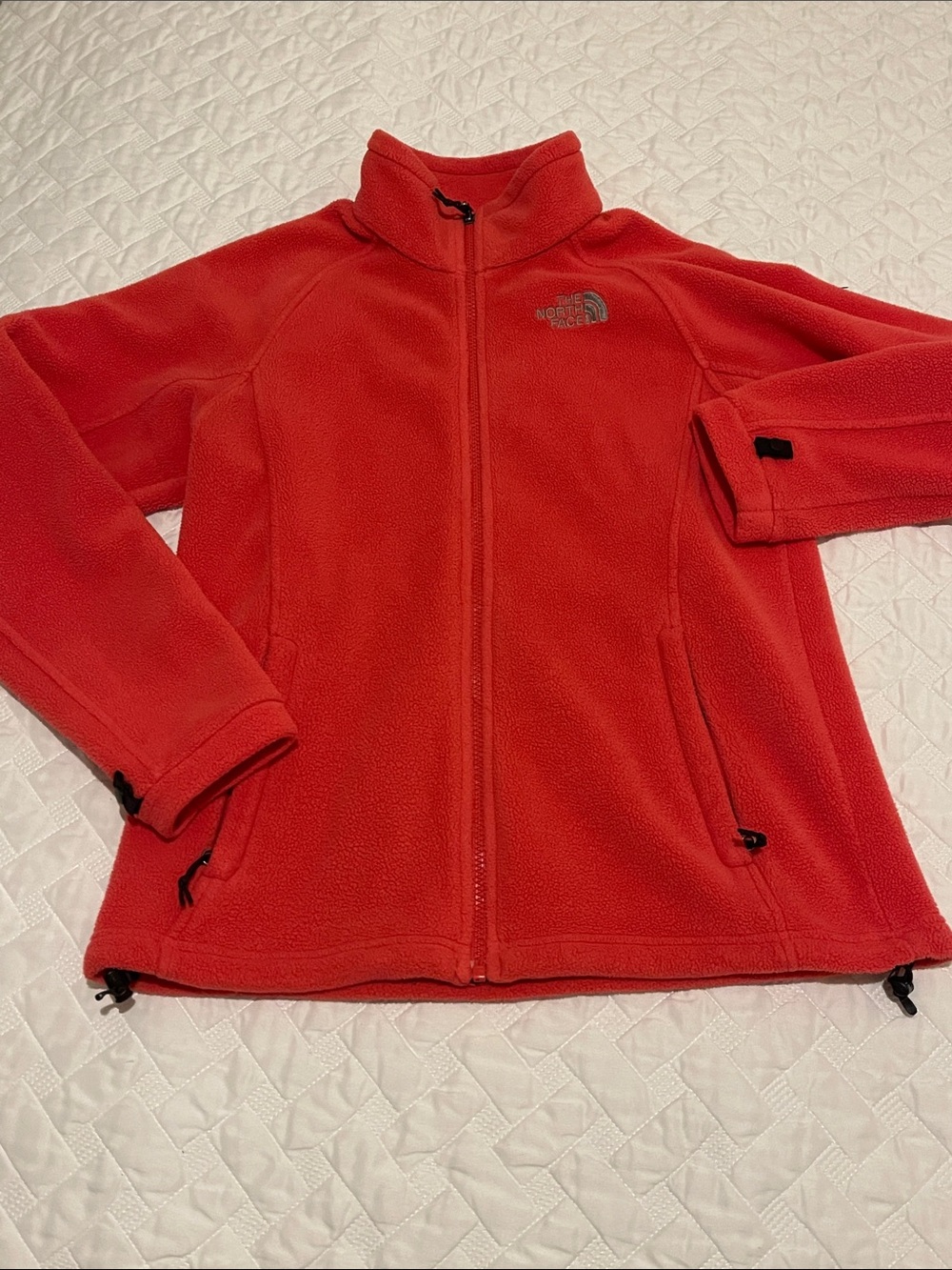The North Face Women's Bright pink Full-Zip Teddy Fleece Jacket